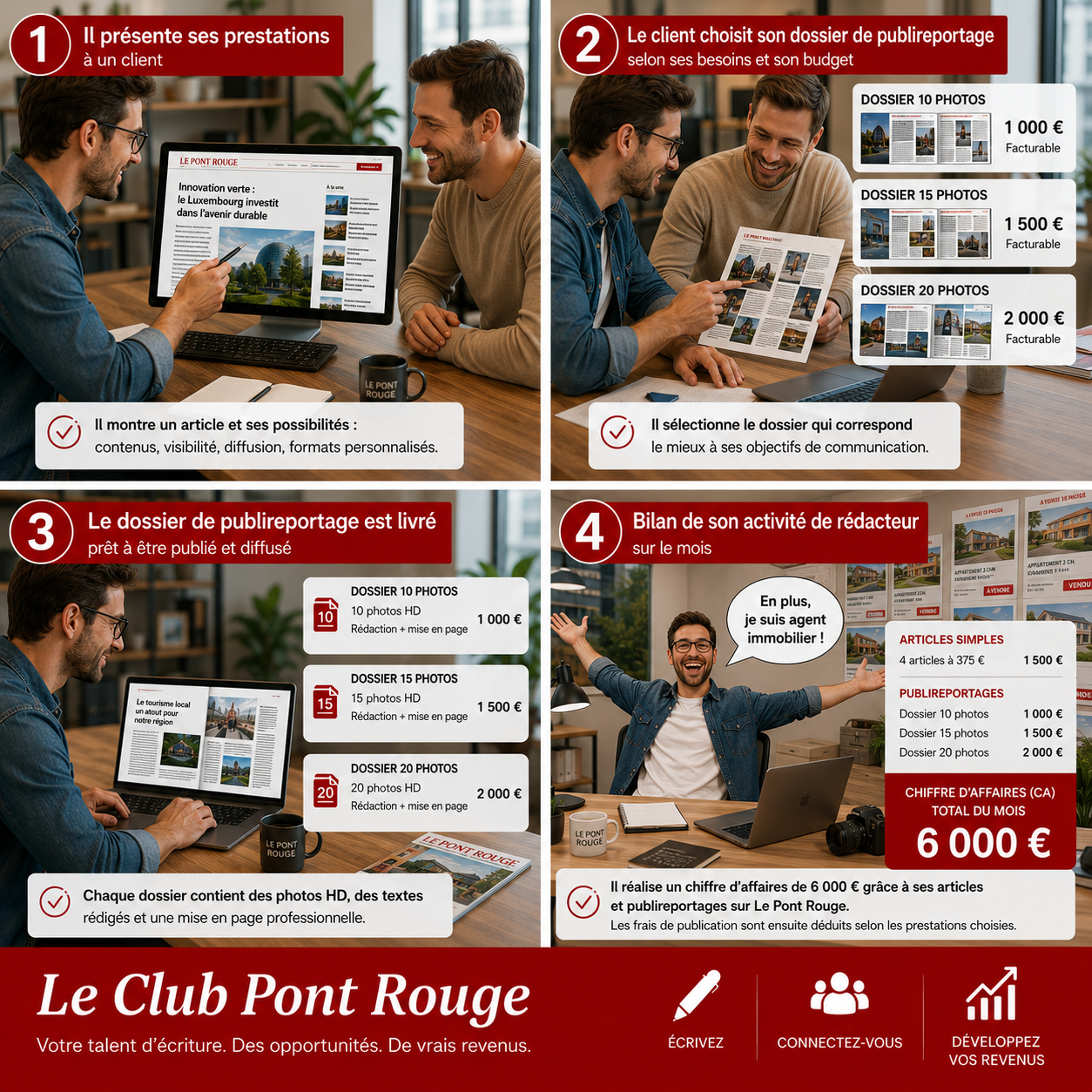 Exemple de collaboration éditoriale avec Le Club Pont Rouge